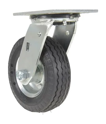 Vestil CST-VE-6X2PNU-S caster wheel shown from an alternate angle