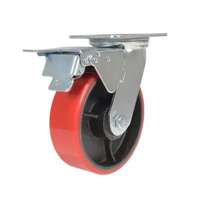 Vestil CST-VE-6X2PU-SWTB Polyurethane Swivel With Total Brake Caster