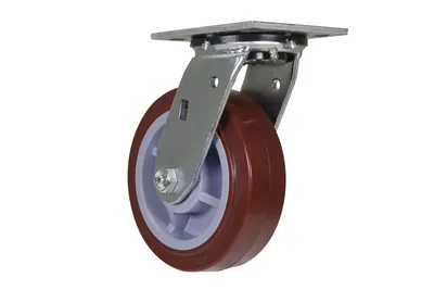 Vestil CST-VE-6X2PUP-S Polyurethane Swivel Caster 4