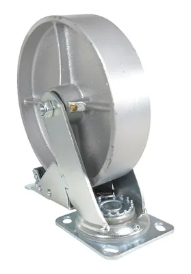 Vestil CST-VE-8X2CI-SWTB Cast Iron Steel Swivel With Total Brake Caster 4