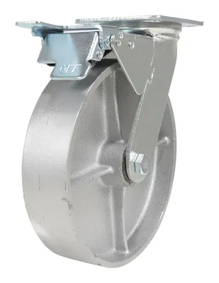 Vestil CST-VE-8X2CI-SWTB Cast Iron Steel Swivel With Total Brake Caster