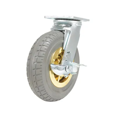 Vestil CST-VE-8X2FF-SWB Flat-Free Swivel With Brake Caster