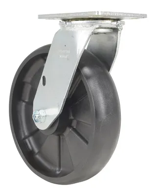 Vestil CST-VE-8X2GFN-S caster wheel shown from an alternate angle