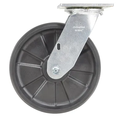 Vestil CST-VE-8X2GFN-S caster wheel shown from an alternate angle