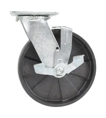 Vestil CST-VE-8X2GFN-SWB caster wheel shown from an alternate angle