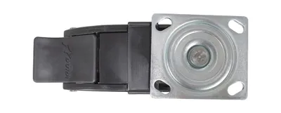 Vestil CST-VE-8X2GFN-SWTB caster wheel shown from an alternate angle
