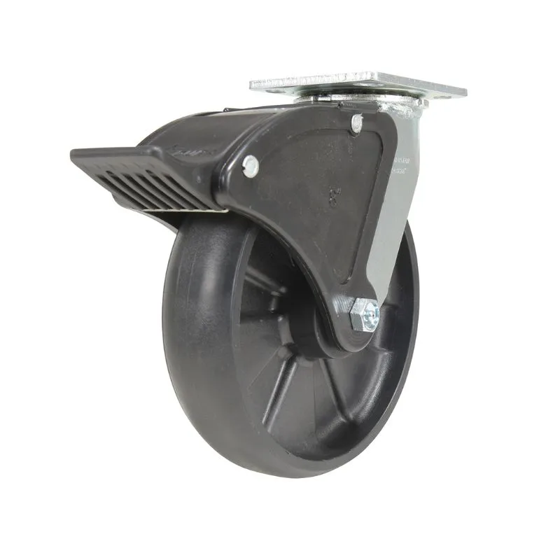 Vestil CST-VE-8X2GFN-SWTB Glass Filled Nylon Swivel With Total Brake Caster