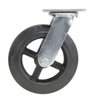 Vestil CST-VE-8X2MR-S caster wheel shown from an alternate angle