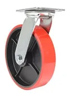 Vestil CST-VE-8X2PU-S caster wheel shown from an alternate angle