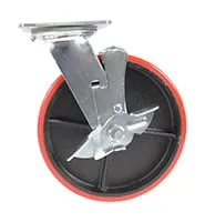 Vestil CST-VE-8X2PU-SWB caster wheel shown from an alternate angle
