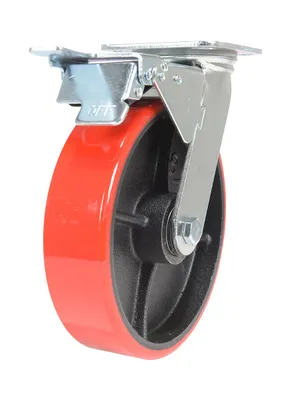 Vestil CST-VE-8X2PU-SWTB Polyurethane Swivel With Total Brake Caster