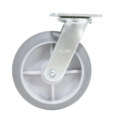 Vestil CST-VE-8X2TPR-S Thermoplastic Rubber Swivel Caster