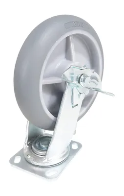 Vestil CST-VE-8X2TPR-SWB Thermoplastic Rubber Swivel With Brake Caster