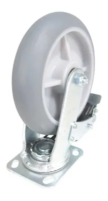 Vestil CST-VE-8X2TPR-SWTB Thermoplastic Rubber Swivel With Total Brake Caster