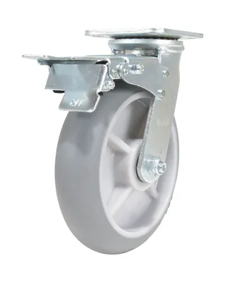 Vestil CST-VE-8X2TPR-SWTB Thermoplastic Rubber Swivel With Total Brake Caster