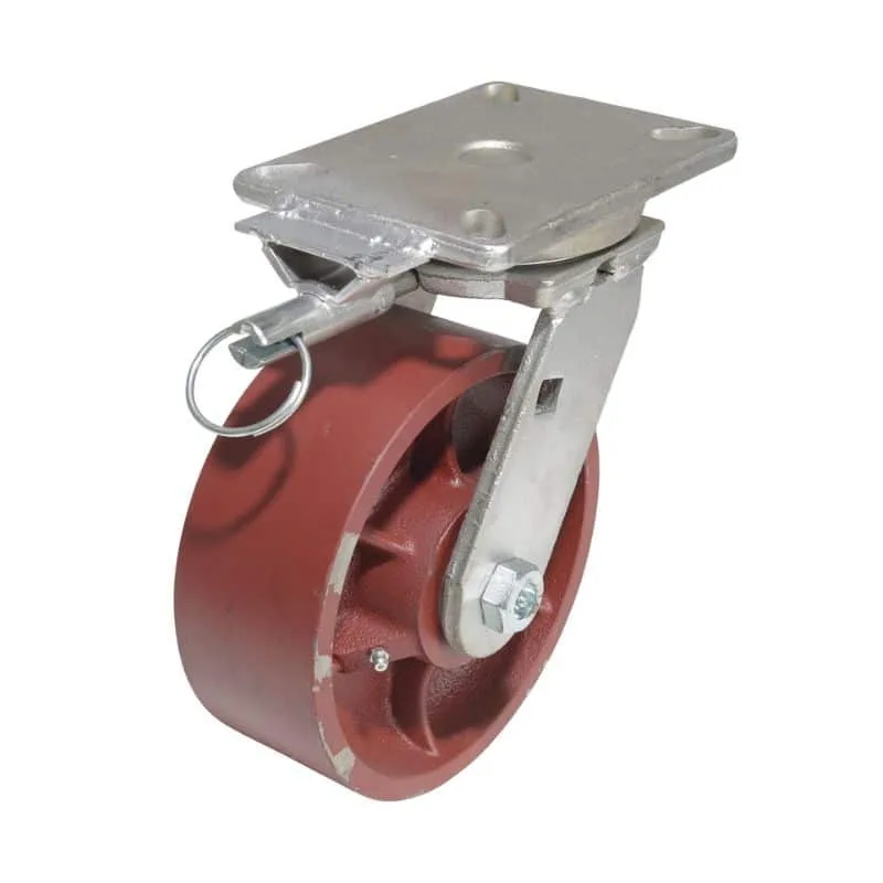 Vestil CST-VE-8X3DS-S Cast Iron-Steel Swivel Caster