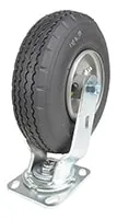 Vestil CST-VE-8X3PNU-S caster wheel shown from an alternate angle