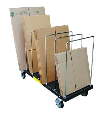 Vestil CTPT-1844-CK Steel Portable Carton Cart with Dividers