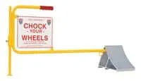 Vestil CWS-13 wheel chock shown from an alternate angle