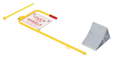 Vestil CWS-13 Aluminum Wheel Chock with Flag