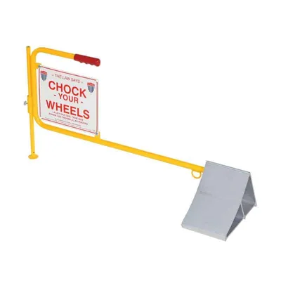 Vestil CWS-13 Aluminum Wheel Chock with Flag