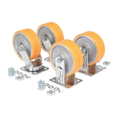 Vestil D-CK4-C15C Polyurethane Caster Kit