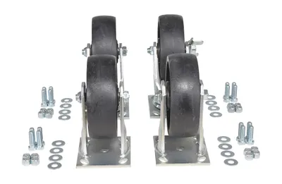 Vestil D-CK4-C24C caster wheel shown from an alternate angle