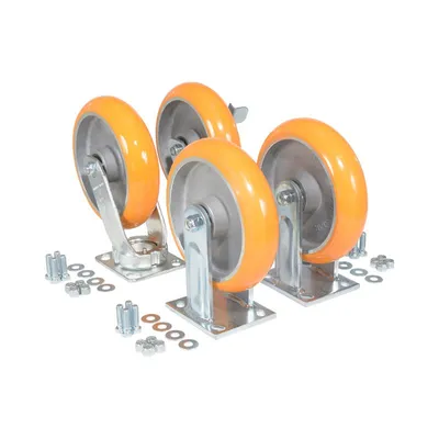 Vestil D-CK4-C34D Polyurethane Caster Kit