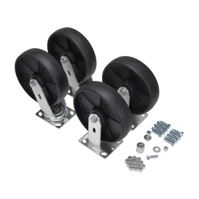 Vestil D-CK4-GFN8-2 Glass Filled Nylon Caster Kit