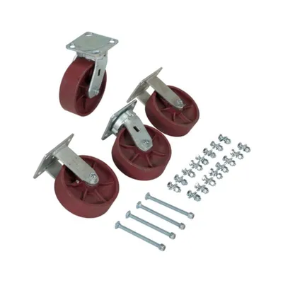 Vestil D-CK4-SC6-2HD Ductile Steel Caster Kit