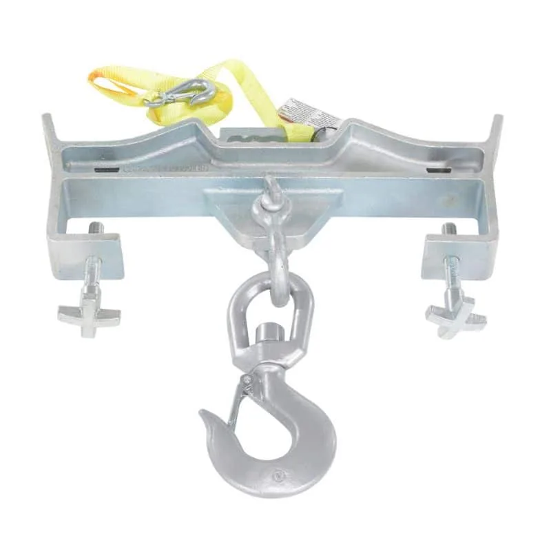 Vestil D-FORK-10-SL Steel Double Swivel Hoist Optioning Hook (1)