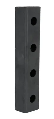 Vestil DBE-20-1 Hardened Molded Rubber Bumper
