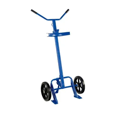 Vestil DBT-1200 Steel Barrel-Drum Truck with Rubber On Steel Wheels