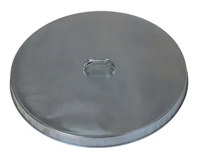 Vestil DC-245-H Galvanized Open Head Drum Cover with Handle 3