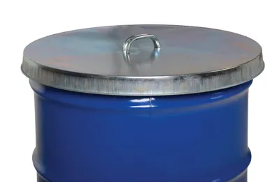 Vestil DC-245-H Galvanized Open Head Drum Cover with Handle 4