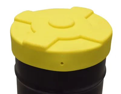 Vestil DC-P-30-YL drum lid shown from an alternate angle