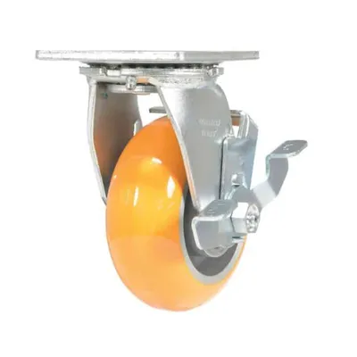 Vestil CST-F34-5X2SI-SWB Polyurethane Swivel With Brake Caster