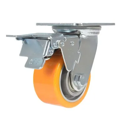 Vestil CST-VE-4X2PUA-SWTB Polyurethane Swivel With Total Brake Caster (1)