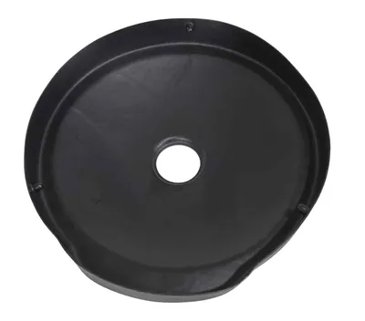 Vestil DC-P-55-CANF-UF-BK Polyethylene Drum Recycling Lid with Flap 2