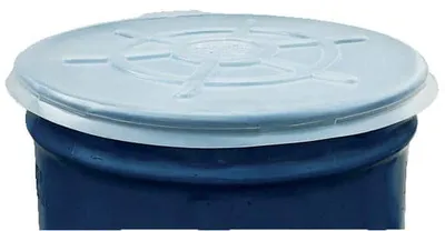 Vestil DC-TPO drum lid shown from an alternate angle