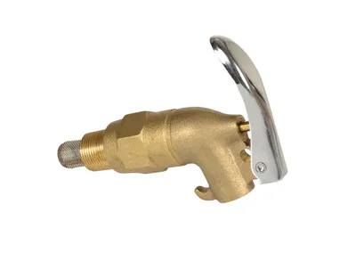 Vestil DFT-RIGID Brass Non Manual Drum Faucet with Lockable Handle