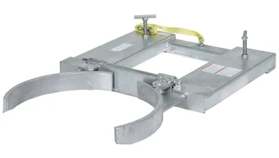 Vestil DGS-55-D-G Galvanized Steel Deluxe Single Drum Gripper 2