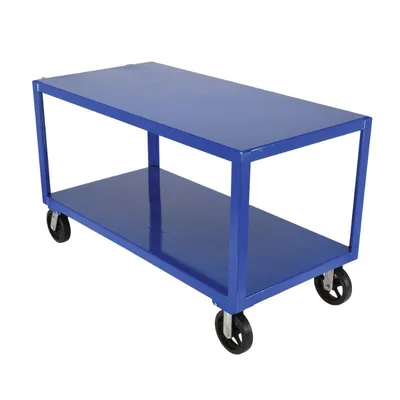 Vestil DH-MR2-3060 Ergo Handle Cart with Mold-On-Rubber Casters