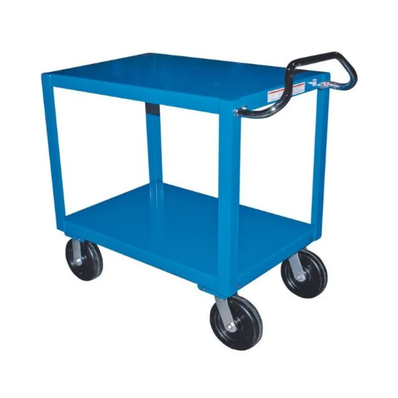 Vestil DH-PH4-3472 Heavy Duty Ergo Handle Cart with GFN Casters