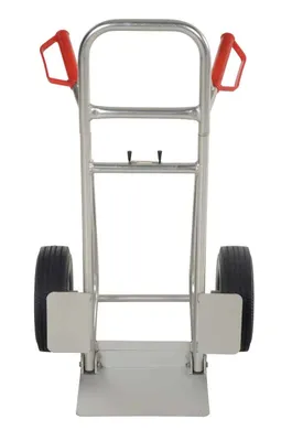 Vestil DHHT-250A-FD-UBK Aluminum Fold Down Hand Truck with Black Flat-Free Urethane 3