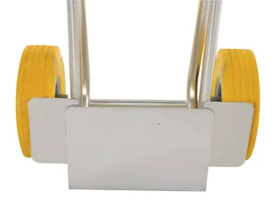 Vestil DHHT-250A-FD-UY Aluminum Fold Down Hand Truck with Yellow Flat-Free Urethane 5