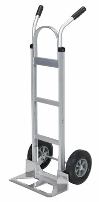 Vestil DHHT-500A-ANP-HR Aluminum Dual Handle Hand Truck with Aluminum Plate and Hard Rubber Wheels 2