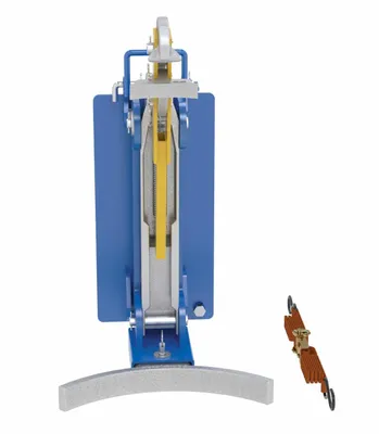 Vestil DLH-CL2-1 drum handling equipment shown from an alternate angle