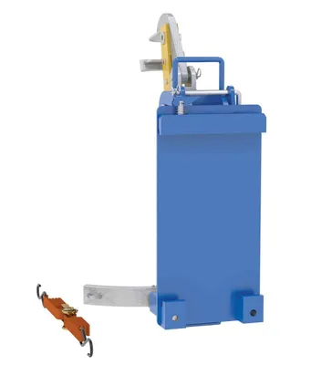 Vestil DLH-CL2-1 drum handling equipment shown from an alternate angle