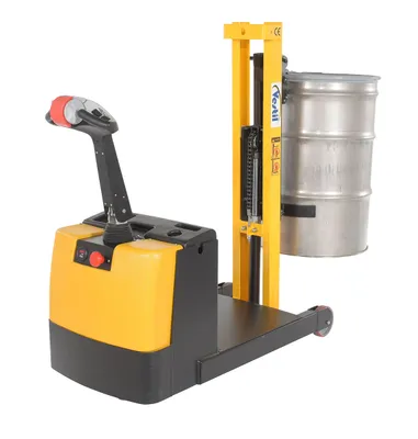 Vestil DRLT-CB-54-PDPL Steel Powered Drive Powered Lift Counter Balanced Drum Stacker 8